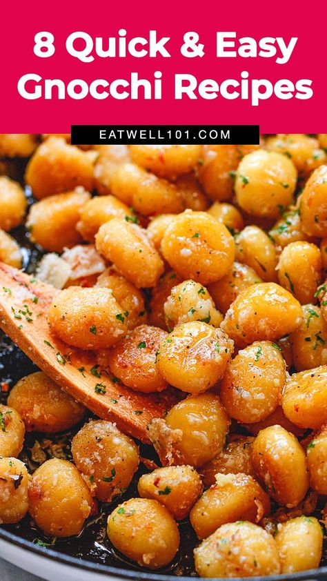 Gnocchi Side Dish Recipes Easy, Gnocchi Side Recipes, Gnocchi Appetizer, Cooking Gnocchi, Parmesan Gnocchi, Skillet Gnocchi, Butter Gnocchi, Gnocchi Recept, Gnocchi Recipes Easy