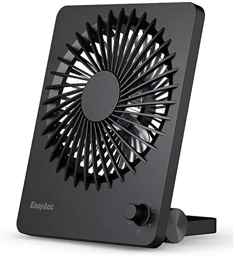 Desk Fan, EasyAcc Rechargeable Battery Fan 160° Foldable Portable Personal Fan Mini USB Fan 2600mAh Battery Table Fan Stepless Speed Regulation Personal Cooling Fan for Camping Office Outdoors - Black Battery Fan, Solar Powered Fan, Buy Desk, Table Fans, Portable Fans, Portable Desk, Photo Frame Design, Personal Fan, Desk Fan