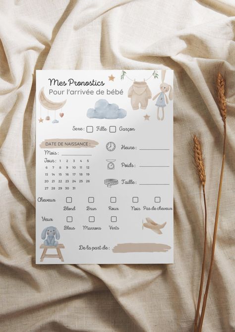 👶 The Boy/Girl Birth Prediction game is a fun and interactive game that allows participants to guess the gender of a baby before birth. Whether you are pregnant yourself or participate as a spectator, this entertaining game is perfect for livening up baby showers, gender reveal or any other celebration related to the arrival of a baby. ✏️ The cards are designed in a simple and clear way, making it easy for everyone to participate. Areas to write predictions about gender, date, time, weight, hei Jeux Gender Reveal, Idee Gender Reveal, Baby Shower And Gender Reveal, Baby Shower Simple, Décoration Baby Shower, Baby Shower Garcon, Gender Reveal Cards, Baby Haircut, Gender Reveal Party Games