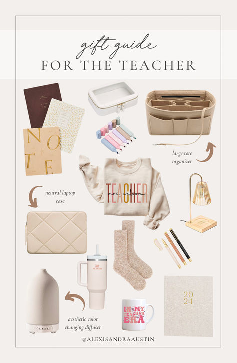 Gift guide for the teacher! Fave neutral finds to incorporate into your gifting Seasonal finds, gift guide, for the teacher, neutral finds, aesthetic gifts, planner finds, cozy socks, organization finds, diffuser finds, neutral pen, holiday finds, stocking stuffer, sweatshirt finds, teacher finds, Amazon, Etsy, Revolve, shop the look! Socks Organization, Finds Aesthetic, Aesthetic Gifts, Teacher Aesthetic, Thomas O'brien, Tote Organization, Cozy Socks, Teacher Style, Craft Lovers