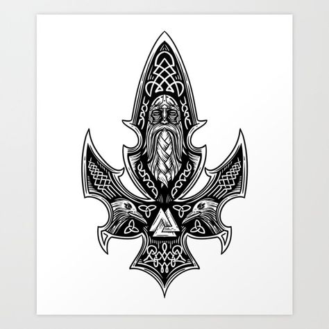 Odins Spear, Viking Symbols, Shirt Art, Viking Runes, Viking Tattoos, Ravens, Abstract Prints, Runes, Fig