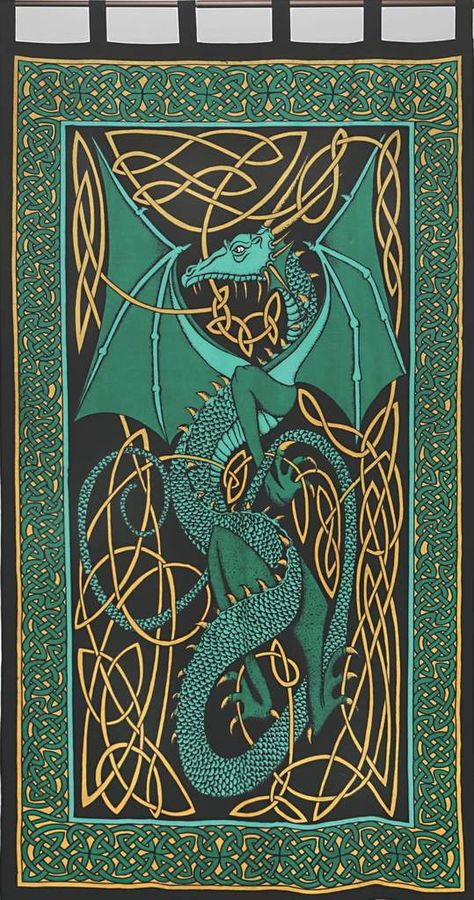 Celtic Aesthetic Wallpaper, Green Dragon Wallpaper, Celtic Wallpaper, Celtic Aesthetic, Punk Background, Western Dragon, Mystic Wallpaper, Saint George And The Dragon, Halloween Creepy