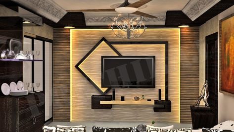 30 Lovely TV Wall Unit Unique Setup Ideas - Engineering Discoveries टीवी यूनिट डिजाइन, टीवी यूनिट, Lcd Wall Design, Wood Tv Unit, Modern Tv Unit Designs, Tv Unit Design Modern, Modern Style Living Room, Wall Unit Designs, Tv Unit Decor