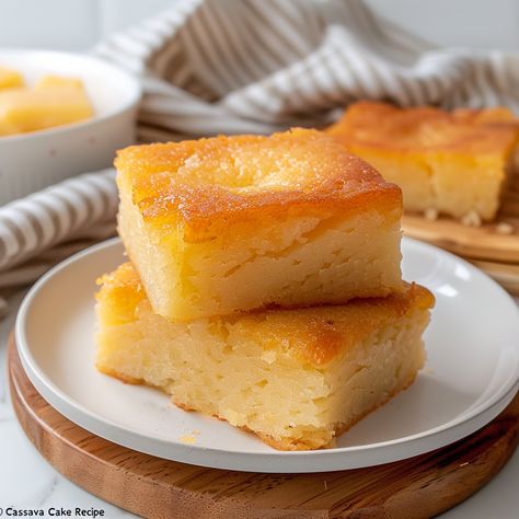 Cassava Cake Recipe Casava Cake Recipe Filipino Food, Cassava Cake Recipe Filipino, Meatloaf Sauce Recipe, Brazilian Cake, Casava Cake Recipe, Cassava Cake Recipe, Cassava Cake, Filipino Cuisine, Hot Sauce Recipes