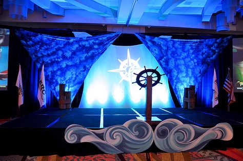 Nautical Backdrop, Submarine Craft, Jonah Bible, Entertainment Decor, Theatre Decorations, Theatre Production, Party Inflatables, Pirate Decor, Dance Themes