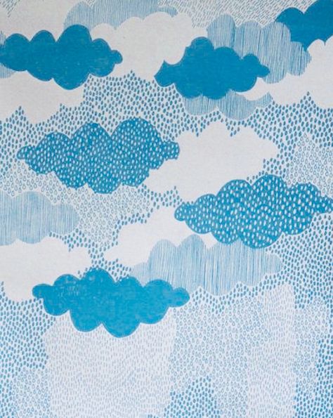 Etsy Screenprinting Ideas, Rain Screen, Screen Printing Art, Rain Art, Event Poster Design, Screen Printed Fabric, Printmaking Art, Rain Clouds, Wood Engraving