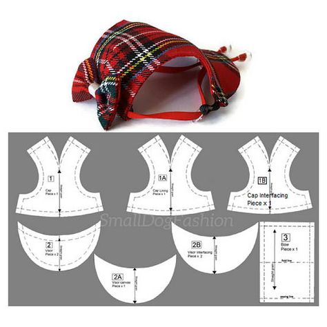 Dog hat patterns Small dog hat Dog clothes patterns Dog Pet #smalldogfashion #petdog #sewingpattern #sewingtutorial #pattern #dogfashion #hat #tartan #dogclothes #etsyfinds