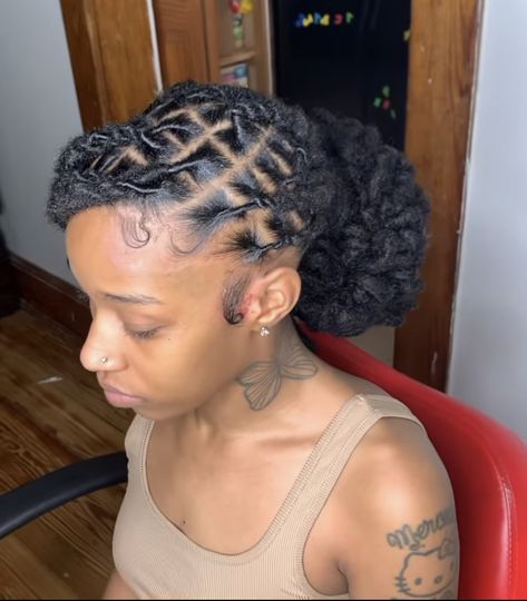 Loc Styles For Graduation, Lox Hairstyles For Women, Loc Low Bun Styles, Low Bun Loc Styles, Loc Styles For Prom, Barrel Locs, Moms Hairstyles, Dreads Men, Grad Hairstyles