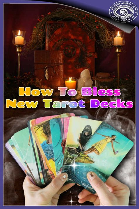 How To Bless Tarot Cards, New Tarot Deck Ritual, Telling Secrets, New Tarot Deck, Spiritual Learning, Wicca Recipes, Dowsing Rods, Free Tarot Cards, Witchy Tips