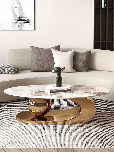 Marble Living Room Table, Coffee Table With Metal Base, Upholstered Table, Sofa Table Design, Slate Coffee Table, Faux Marble Coffee Table, Coffee Table Design Modern, Trunk Storage, Minimalist Coffee Table