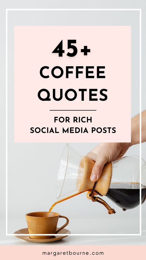 Looking for great coffee quotes for Instagram posts or reels? Because, coffee is life, right? I know what you are thinking - it would be great to share a coffee quote with a delicious shot of my homemade cappuccino. Or my post of a coffee shop experience. I've curated 45+ coffee quotes for Instagram posts and social media content for you! Social Media Coffee Posts, Coffee Music Quotes, Fun Coffee Quotes, Coffee Shop Social Media Content, Cafecito Quotes, Coffee Shop Post Ideas, Coffee Shop Social Media Posts, Coffee And Love Quotes, Cappuccino Quotes