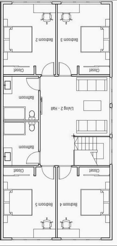 Alternative second floor layout - but with straight stairway. Second Floor Floor Plan, Second Story Layout, Lofted Second Floor, Second Floor Master Suite Floor Plans, Upstairs Addition Second Story Floor Plans, Second Floor 3 Bedroom Layout, Second Floor Layout, Second Floor House Design, 30 X 40 House Plans Open Floor 2 Story