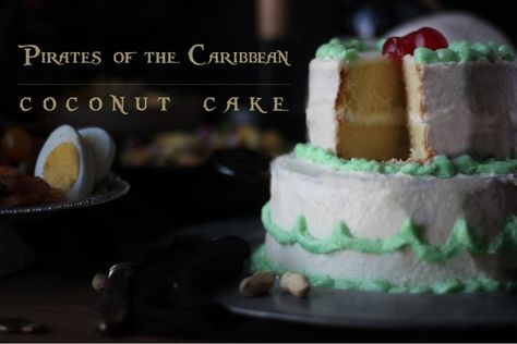 Pirates of the Caribbean: Coconut Cake Recipe Clementine Cake Recipe, Literary Recipes, Fantasy Recipes, Movie Foods, Feast Of Starlight, Nerdy Food, Nerdy Recipes, Literary Food, Fiction Food