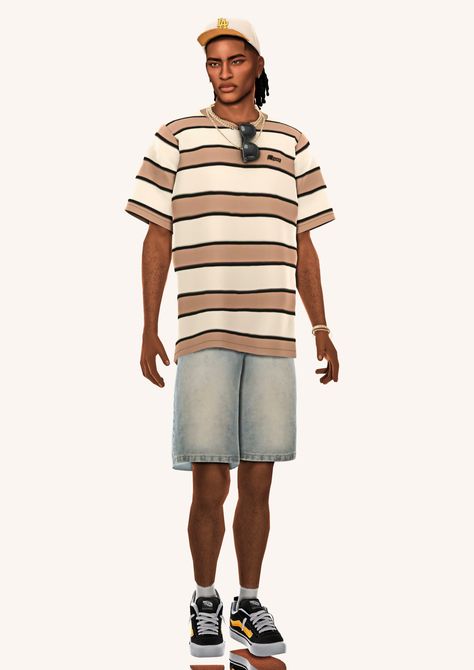 Naomi's Corner — Summer fits for men 01. Top + cardigan | Pants |... Sims 4 Mens Shorts, Sims 4 Shorts Male, Sims 4 Cc Man Patreon, Sims 4 Male Tops, Ts4 Lookbook, Fits For Men, Sims 4 Male, Sims 4 Male Clothes, Los Sims