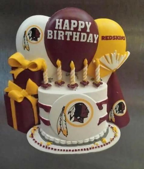 Washington Commanders Cake, Happy Birthday Brother, Washington Football, Birthday Wishes And Images, Football Party, Happy Birthday Cakes, Birthday Wishes, Wedding Cakes, Happy Birthday