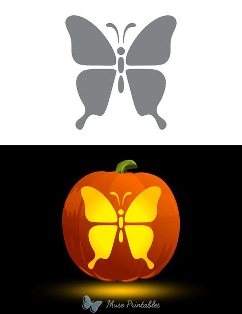 Printable Easy Butterfly Pumpkin Stencil Butterfly Carved Pumpkin, Butterfly Jackolantern, Butterfly Pumpkin Carving Stencil, Taylor Swift Pumpkin Carving Stencil, Pumpkin Carving Butterfly, Easy Pumpkin Carving Stencils Templates, Butterfly Pumpkin Carving, Pumpkin Carving Templates Printable, Easy Pumpkin Stencils