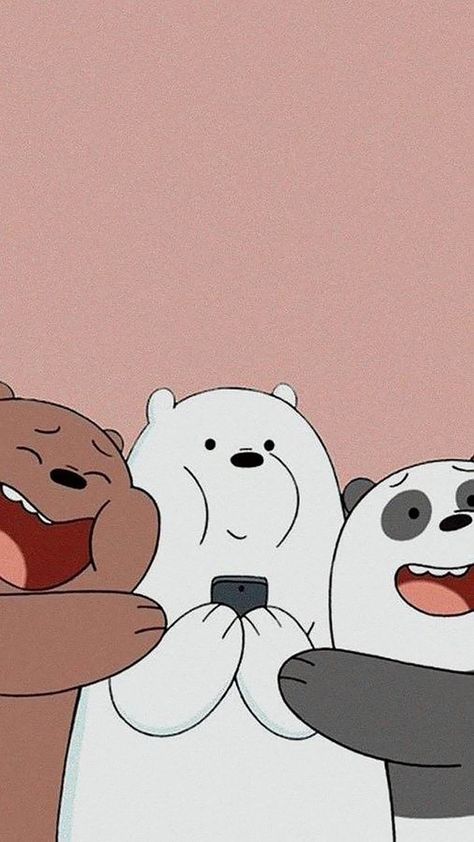 Cute Wallpapers Aesthetic, 3 Bears, Three Bears, We Bare Bears, Bare Bears, Cute Wallpapers, Phone Wallpaper, Bears, Wallpapers