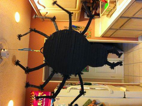 Giant Spider Pinata for my daughter's party!!! Spooky Pinata, Spider Pinata, Pinata Ideas, 4h Projects, Halloween Party Ideas, Giant Spider, Halloween Spider, Halloween Ideas, Birthday Ideas