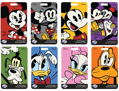 Printable Disney World luggage tags Disney World Autograph Book, Disney Luggage Tags, Kids Luggage Tags, Disney World Souvenirs, Disney Luggage, Autograph Book Disney, Disney Travel Agents, Disney World Planning, Magic Bands