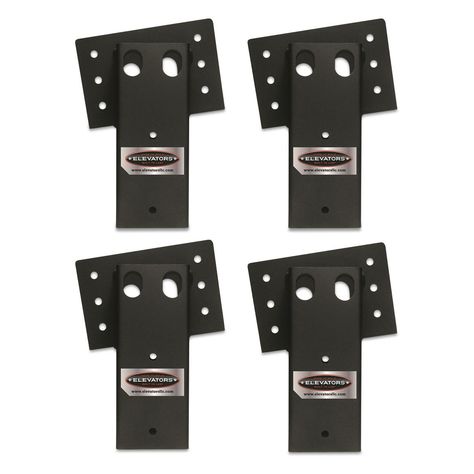 Steel Elevator 4" x 4" Brackets, 4 Pack - 83819, Tower & Tripod Stands at Sportsman's Guide Deer Blinds, Shooting House, Types Of Braces, Deer Blind, Corner Brace, Angle Bracket, Carriage Bolt, Deer Stand, Hunting Blinds