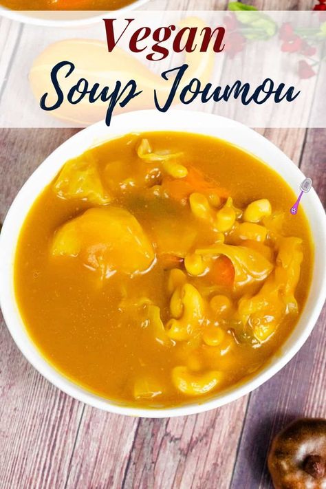 Vegan Haitian Soup Joumou Haitian Vegan Food Recipes, Haitian Vegan Recipes, Vegan Haitian Food, Vegan Caribbean Recipes, Vegan Carribean Food, Haitian Soup Joumou, Haitian Soup, Haitian Cuisine, Soup Joumou