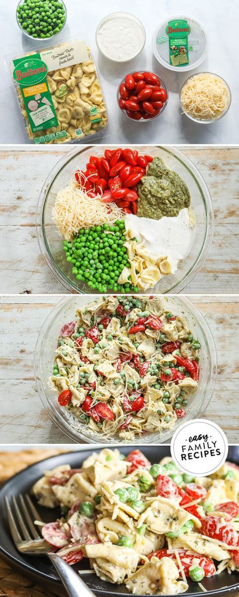 Pesto Caesar Tortellini Pasta Salad Pesto Tortellini Pasta Salad, Best Pasta Salad Recipe, The Best Pasta Salad, Summer Suppers, Tortellini Pasta Salad, Diverse Family, Vegetable Salads, Pesto Tortellini, Pasta Salad With Tortellini