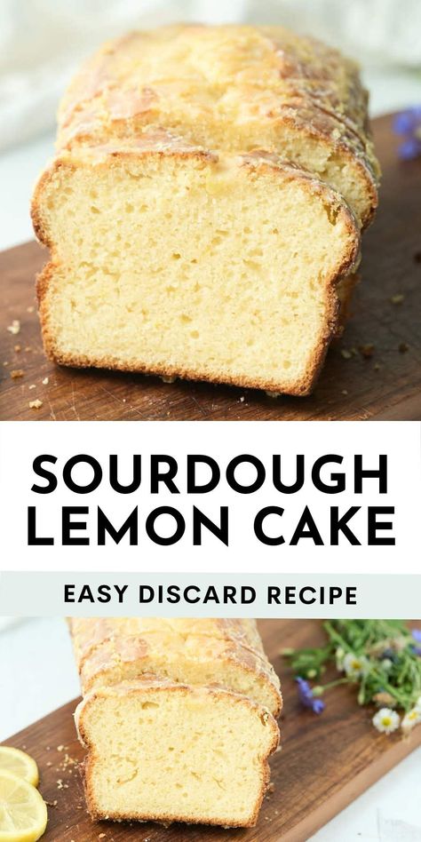 Sourdough Starter Cake Recipes, Sourdough Lemon Bundt Cake, How To Bake With Sourdough Starter, Sourdough Discard Lemon Cake, Simplicity And A Starter, Sour Dough Cake, Sourdough Discard Apple Cake, Sourdough Recipes Not Bread, Fermented Sourdough Recipes