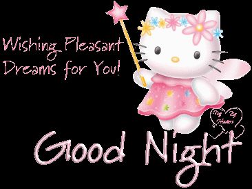 Good Night Hello Kitty.gif (366×274) Hello Kitty Good Night, Sweet Dreams Images, Good Night Cat, Good Night Funny, Birthday In Heaven, Cute Good Night, Slaap Lekker, Good Night Friends, Kitty Images