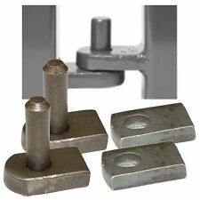 HEAVY DUTY GALVANISED 19mm GATE HANGING PIN HOOK HINGE PLATE SQUARE FARM / DRIVE | eBay Heavy Duty Gate Hinges, Weld On Hinges, Heavy Duty Door Hinges, Gate Hinges, Outdoor Steps, Stable Door, Shed Doors, Timber Door, Garden Gate