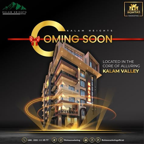 Coming Soon Real Estate Creative Ads, Property Social Media, Property Poster, Photoshop Poster Tutorial, Photoshop Flyer Template, Brochure Sample, Office Wall Graphics, Real Estate Banner, Pop Up Banner