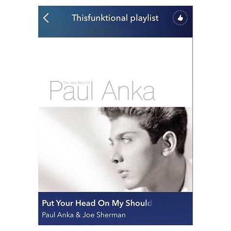 #Thisfunktional #Music: #SongsIWakeUpTo #Series #PutYourHeadOnMyShoulder by #PaulAnka. #Listen to #PandoraRadioStation #ThisfunktionalPlaylist on the #PandoraApp or the Thisfunktional.com #Homepage (#Link in #Bio). #FollowMe on #SocialMedia  #Instagram #Twitter and #Facebook  as well as #Pandora. #LinkInBio #Blog #Blogger #Blogging #Journalist www.thisfunktional.com Paul Anka, Don't Judge Me, Vintage Inspired Wedding, Community Service, Brown Aesthetic, Music Streaming, Music Producer, Music Love, Music Poster