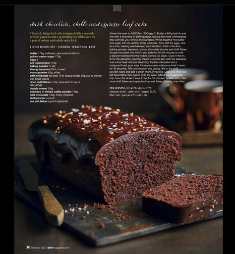 Cake Chocolat, Pound Cakes, Chocolate Cakes, Quick Breads, Easy Baking Recipes, Easy Cake Recipes, Chocolate Cake Recipe, Puddings, Easy Baking