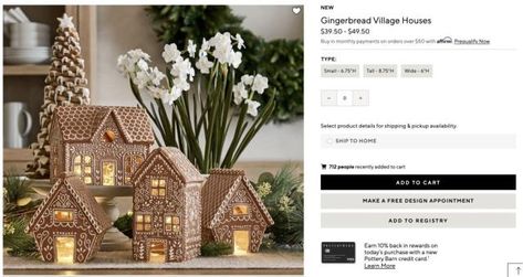 Barn Gingerbread House, Butler Pantry Decor, Thrift Store Flips, Barn Crafts, Ginger Bread House Diy, White Sharpie, Pantry Decor, Pottery Barn Christmas, Gingerbread Diy