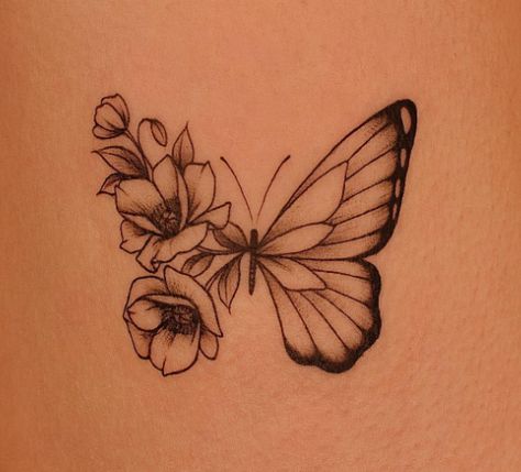 butterfly tattoo Biblical Tattoos, Rib Tattoos For Women, Special Tattoos, 3 Tattoo, Small Pretty Tattoos, Eagle Tattoo, Real Tattoo, Rib Tattoo, Pretty Tattoos