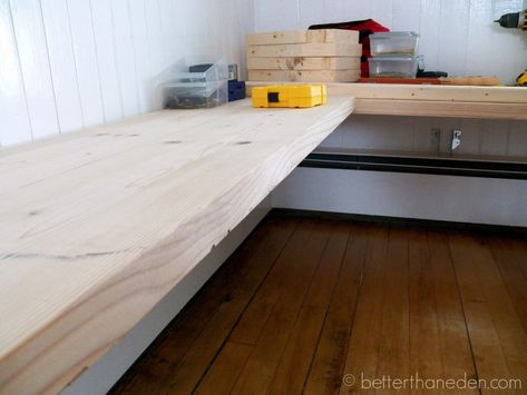 Floating Bench Kitchen, Floating Banquette Seating, Built In Kitchen Bench, Seating In Kitchen, Floating Bench, Built In Bench Seating, Breakfast Nook Bench, Corner Bench Seating, Bench Kitchen