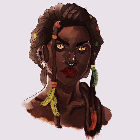 Dnd Shifter Character Design, Swiftstrider Shifter Dnd, Wildhunt Shifter, Shifter Barbarian, Black Dnd Characters, Dnd Shifter, Shifter Dnd, Dnd Druid, Woman Character