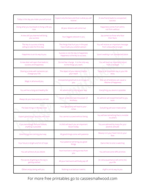 Free Printable Fortune Cookie Messages and Sayings - Cassie Smallwood Funny Fortune Cookie Quotes Printable, Fortunes For Fortune Cookies, Fortune Cookie Sayings, Cookies Quotes, Funny Fortune Cookies, Homemade Fortune Cookies, Work Morale, Funny Fortunes, Cookie Sayings