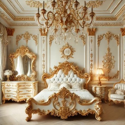 18 Luxurious Baroque-Style Bedroom Design Ideas for Different Color Schemes Plum Walls, Baroque Interior Design, Baroque Interior, Office Paint Colors, Luxurious Decor, Velvet Bedspread, Modern Baroque, Mood Board Interior, Neo Baroque