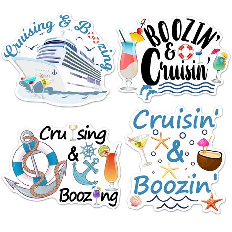 PRICES MAY VARY. Cruise Door Decorations: what you will receive are 4 pieces of cruise ship door magnets in different designs, rich in quantity and styles to meet your various matching and applying needs, easy to make your stateroom, cabin door different Cruising and Boozing Cruise Theme: these cruise door magnets are designed with many funny patterns, such as cruise ships, anchor, life buoy, cocktails, and printed with cruising and boozing themed letters, attractive and interesting, ideal for y Cabin Door Decorations, Cruise Bachelorette, Cruise Bachelorette Party, Cruise Door Magnets, Cruise Door Decorations, Cruise Theme, Cruise Rooms, Life Buoy, Cabin Door