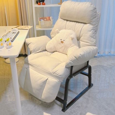 Just found this amazing item on AliExpress. Check it out! $271.70 50％ Off | Recliner Massage Desk Chairs Study Accent Floor Makeup Armrest Reading Office Chairs Playseat Silla Oficina Office Furniture Desk And Chair Aesthetic, White Gaming Chair, Comfortable Desk Chair, Cool Office Gadgets, Study Chairs, Comfy Office Chair, Desk Chair Comfy, Back Ache, Accent Floor