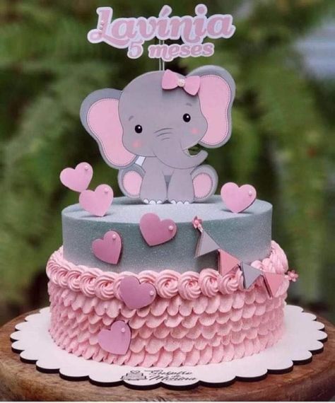 Pink Elephant Baby Shower Theme, Elephant Baby Shower Theme Girl, Elephant Baby Shower Cake, Peanut Baby Shower, Pastel Baby Shower, Idee Babyshower, Elephant Cakes, Elephant Baby Shower Theme, Baby Shower Deco