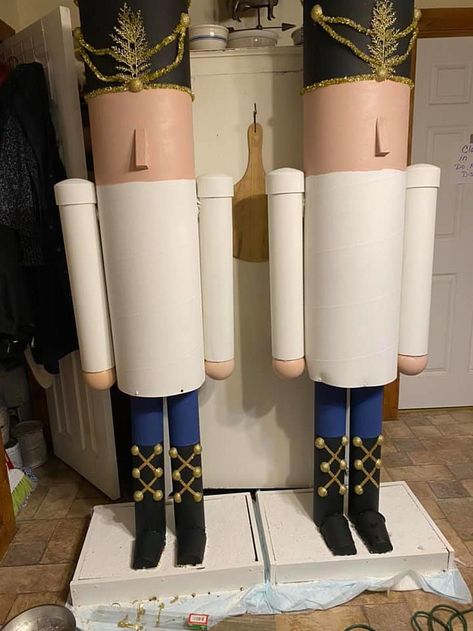 Diy Nutcracker, Christmas Toy Soldiers, Commercial Christmas Decorations, Nutcracker Decor, Nutcracker Christmas Decorations, Dollar Tree Christmas, Christmas Decorations Diy Outdoor, Christmas Wood Crafts, Nutcracker Christmas