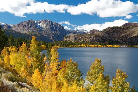 17 Fall RV Camping Destinations in September, October & November | KOA Camping Blog Things To Do In June, June Lake California, Koa Camping, June Lake, Rv Destination, Happy Vacation, Lake Village, Camping Destinations, Mammoth Lakes