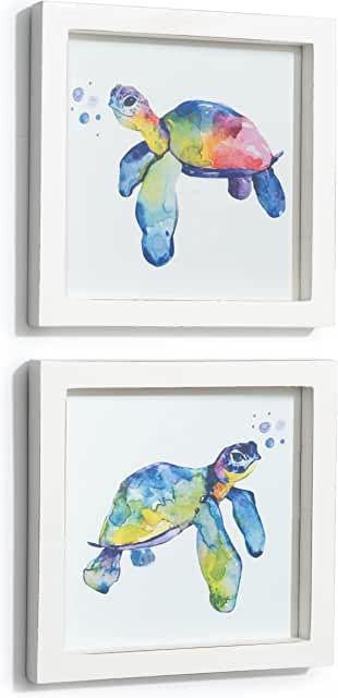 Framed beach turtle watercolor wall art. Affiliate link. Turtle Room Decor, Sea Turtle Bathroom Decor, Turtle Bathroom Decor, Beach Themed Room Decor, Ocean Bathroom Decor, Turtle Bathroom, Turtle Room, Turtle Pictures, Coastal Room Decor