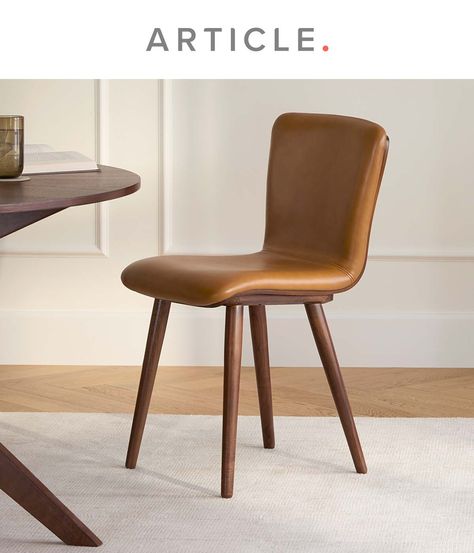 Good things come in pairs. A total mid-century modern dream seat, our Sede Dining Chairs prove good design always comes full circle. Tapered solid wood legs? Check. Bentwood seat? Absolutely. With a high, exposed veneer back, the Sede gives you the support you need packaged in a class act you deserve. Cheers to that. Mid Century Modern Dining Chairs, Walnut Dining Chair, Article Furniture, Contemporary Mid Century Modern, Contemporary Mid Century, Midcentury Modern Dining Chairs, Leather Counter Stools, Leather Dining Chair, Modern Stools