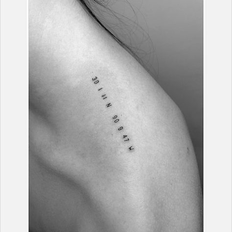 NUMBERS #singleneedle #tattooedgirls #girlswithtattoos #tattoosofinstagram #coordinates #finelinetattoo Birthdate Tattoo, 27 Tattoo, Common Tattoos, Coordinates Tattoo, 12 Tattoos, One Line Tattoo, Number Tattoo, Number Tattoos, 13 Tattoos