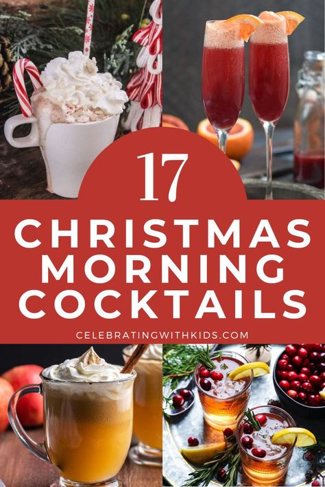 Christmas Brunch Beverages, Breakfast Bar Ideas Food Brunch Party Christmas Morning, Christmas Morning Alcoholic Drinks, Christmas Morning Beverages, Christmas Brunch Crockpot, Christmas Brunch Cocktails Drinks, Christmas Brunch Drink Ideas, Winter Brunch Drinks, Holiday Brunch Drinks