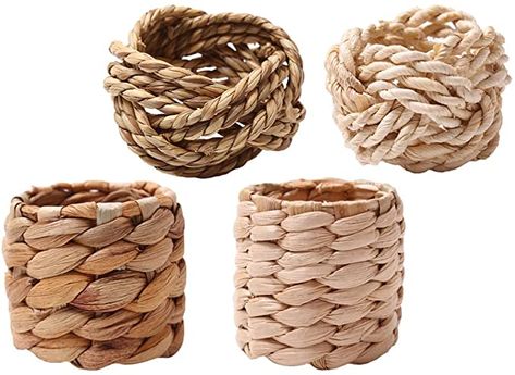 Jute Napkin Rings, Nature Napkin Rings, Macrame Napkin Rings, Napkin Rings Coastal, Wicker Napkin Rings, Napkin Holder Wedding, Diy Napkin Holder, Disposable Wedding Plates, Rustic Napkin Holders