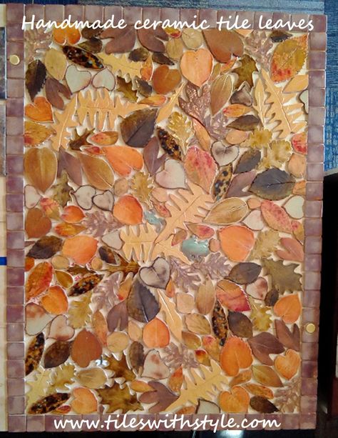 Tile Shower Floors, Pebble Tile Shower Floor, Leaf Tiles, Pebble Tile Shower, Leaf Mosaic, Pebble Mosaic Tile, Fish Tiles, Deer Tracks, Shower Floors