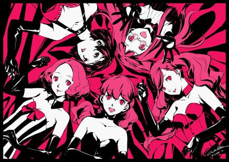 Persona 5 Anime, Persona 5 Joker, Shin Megami Tensei Persona, Shin Megami Tensei, Persona 4, 5 Anime, Persona 5, Girls Night, Game Art